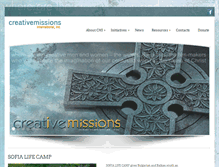 Tablet Screenshot of creativemissions.com